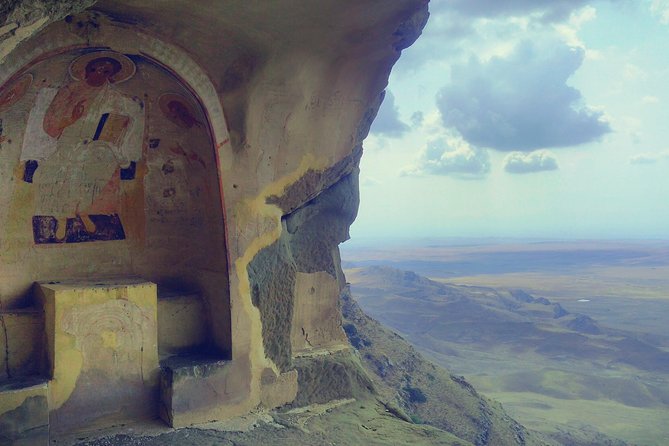 1-Day Trip to David Gareja Monastery with Rainbow Hills & Sighnaghi from Tbilisi - Natlismtsemeli Monastery and its painted caves