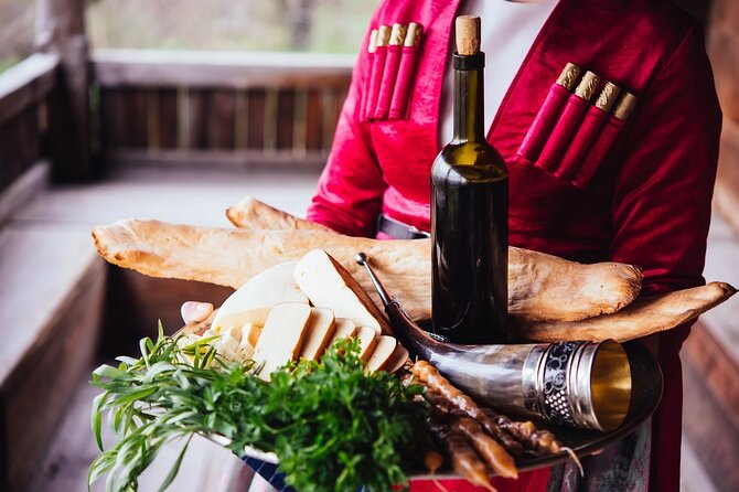 Adventure in Kakheti - Bodbe, Sighnaghi, wine tasting (Private Experience) - Bread, cheese, and the Georgian table