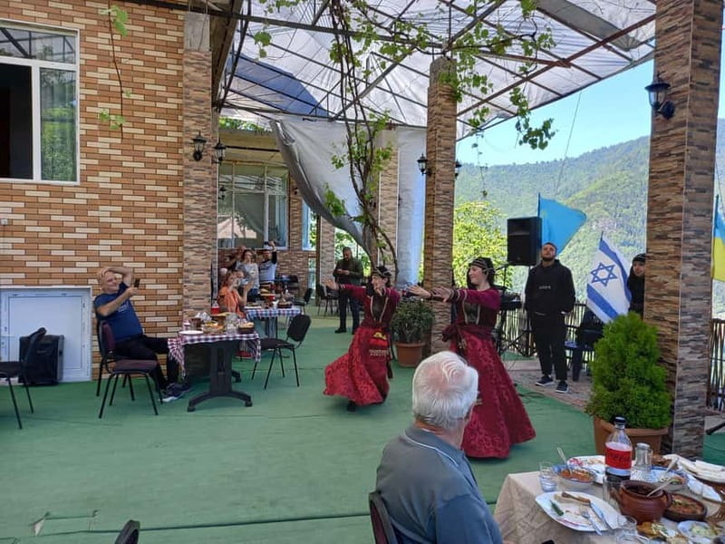 Batumi: Makhuntseti, Machakheta, & Mirveti Tour with Lunch - A long Georgian lunch in Zeda Chkhutuneti