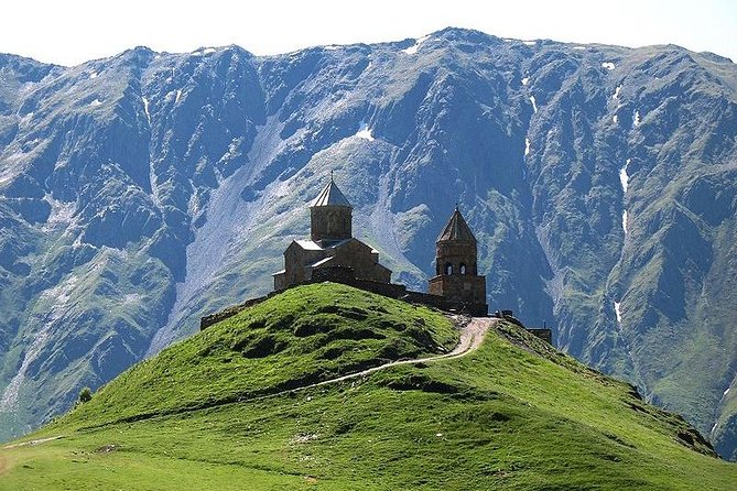 Caucasus mountains full day Private Tour Ananuri-Gudauri-Kazbegi - Stepantsminda and Gergeti Trinity Church