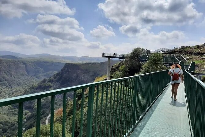 Dashbashi Canyon, Glass Bridge, Bicycle Zip Line, Swing, Private Full Day Tour - A bicycle zip line with a clear fear factor