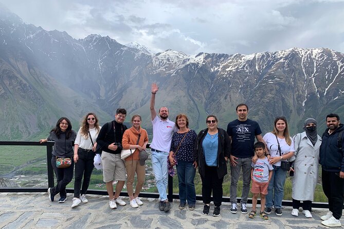 Day tour to mountains Jinvali lake, Ananuri, Kazbegi, Arch friendship - The Treaty of Georgievsk Monument