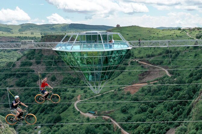 Diamond bridge and Dashbashi canyon day excursion from Tbilisi - Choosing the sky bike, zipline, or a quieter visit