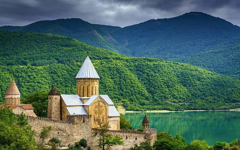 from kazbegi to Gergeti Church, Gveleti Waterfall, Dariali - Gergeti Trinity Church And The Famous Kazbegi View