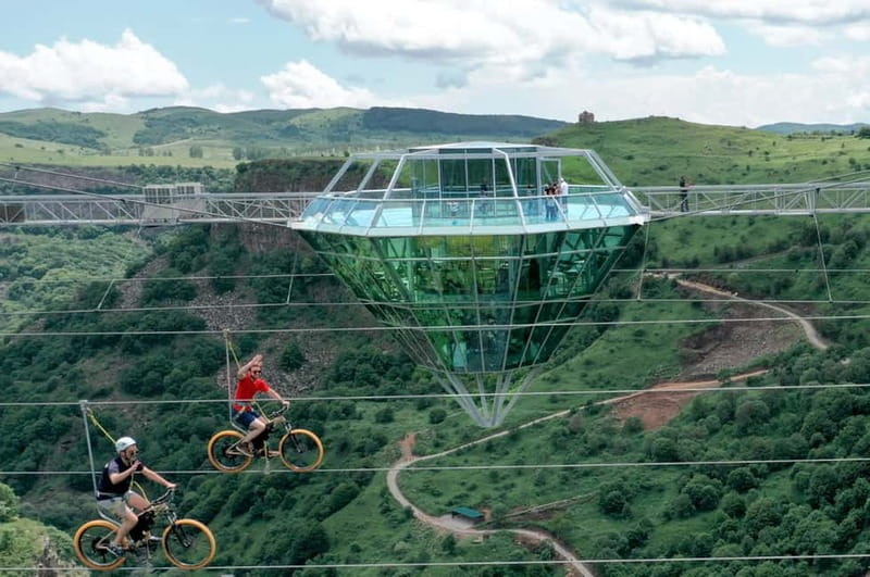 From Tbilisi: Diamond Bridge and Dashbashi Canyon Day Trip - The glass bridge above Dashbashi Canyon