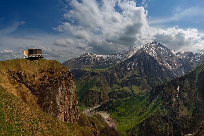 From Tbilisi: Kazbegi Day Tour, Gergeti Trinity, Ananuri &Gudauri - The Russia-Georgia Friendship Monument and Devil’s Valley