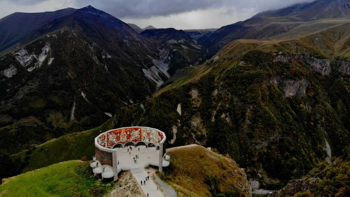 The Greater Caucasus above Gudauri on the Georgian Military Highway