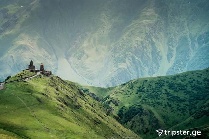 From Tbilisi to Kazbegi, Ananuri, Gudauri & Gergeti - Gergeti Trinity Church at 2,170 meters