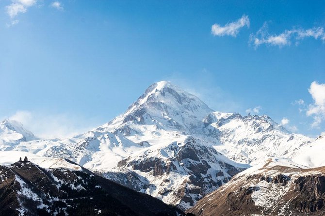 Full-Day Kazbegi Private Tour from Tbilisi - Zhinvali Reservoir begins the mountain route