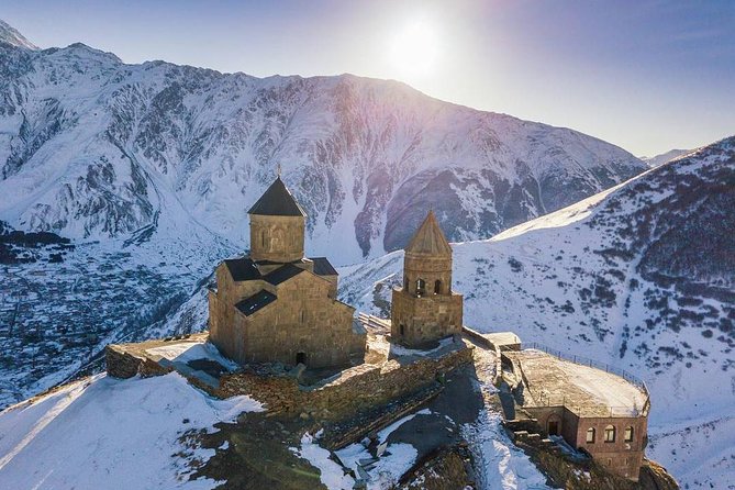 Kazbegi-Ananuri-Gergeti Private Tour - Ananuri Fortress puts history beside the water