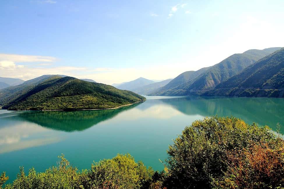 Kazbegi and Gudauri Mountain Area Private Tour From Tbilisi - Zhinvali Reservoir: the first big view