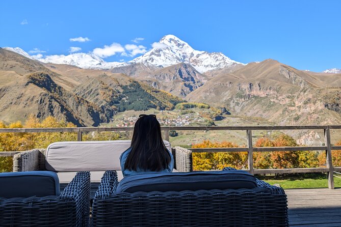 Kazbegi Gudauri and Ananuri Mountains Private Day Trip - The Friendship Monument is a short stop with a big outlook