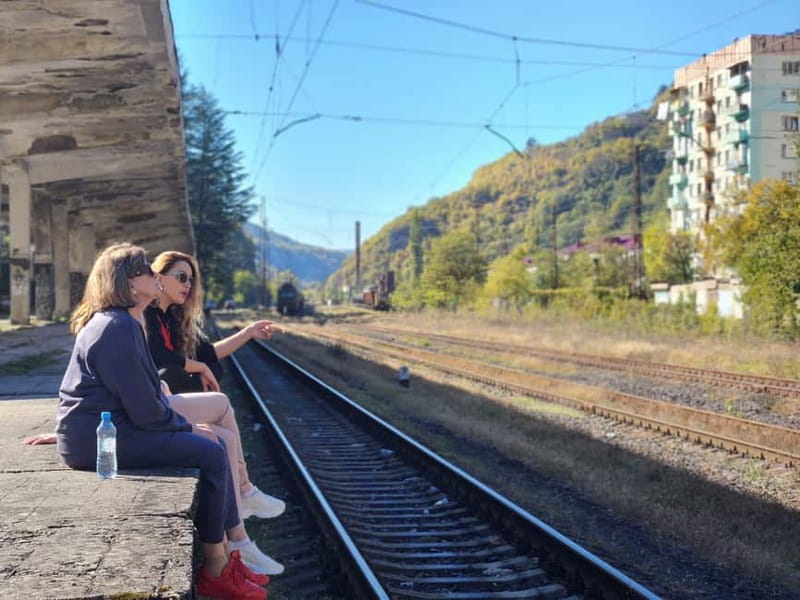 Kutaisi:Chiatura Tour with Katskhi Pillar & Cable Car - Chiatura Railway Station and the old theatre