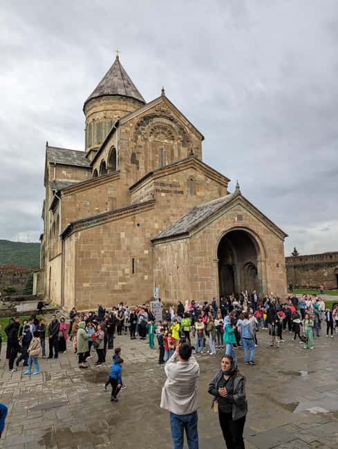 Mtskheta-Jvari, Gori and Uplistsikhe from Tbilisi - Jvari Monastery and the river junction