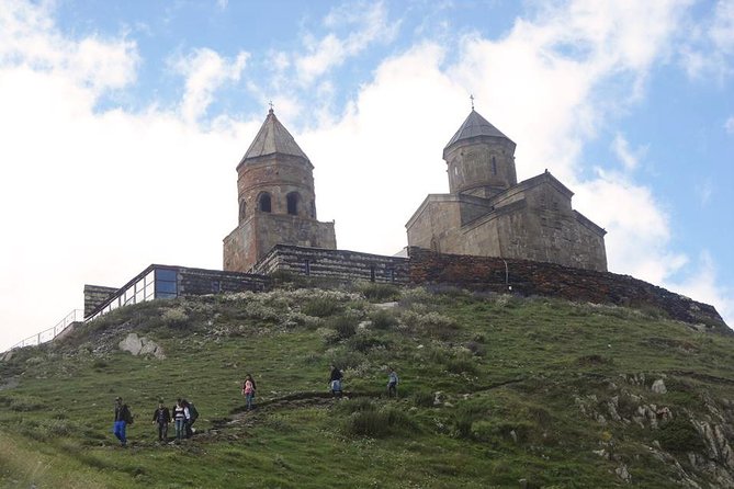 Private 1-Day Tour to Kazbegi & Gergeti Trinity Church - Jvari Church above the river meeting point