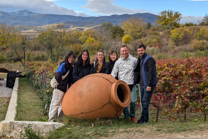Private Kakheti Tour organic Wine Tasting with Lunch - Manavi and Badiauri: sweets, bread, and cheese