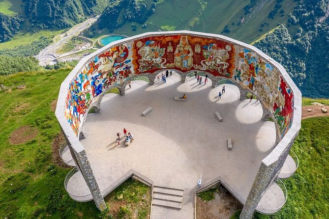 Private Tour: Ananuri Gudauri and Kazbegi - Jvari Pass Travertine at 2,197 meters