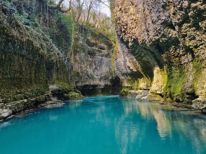 Private tour from KUTAISI: Martvili , Okatse and Prometheus - Prometheus Cave: a cool, theatrical finish