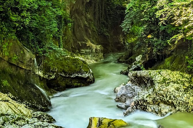 Prometheus Cave & Martvili Canyon Tour from Kutaisi - Martvili Canyon: bridges, platforms, and the Abasha River