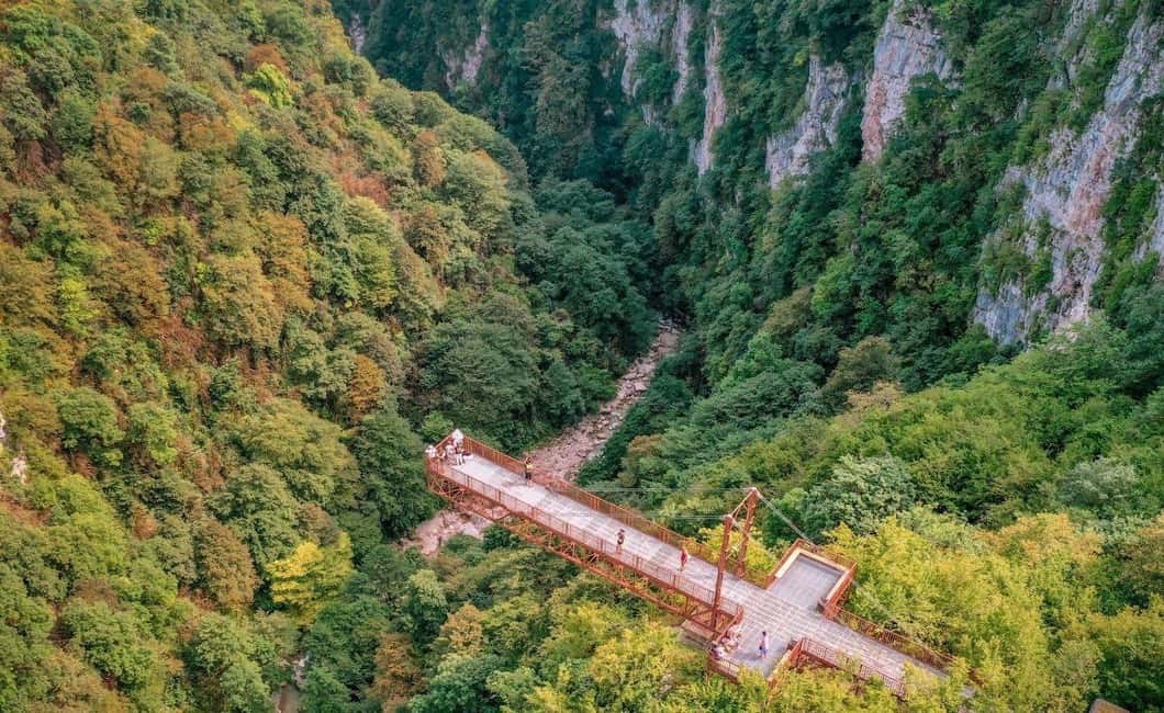 Prometheus Cave, Martvili & Okatse Canyon from Kutaisi - Martvili Canyon: waterfalls, bridges, and a short river ride