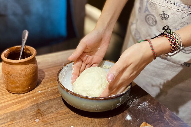 Small-Group Khinkali and Khachapuri Cooking Class in Tbilisi - Making khachapuri from dough to cheese