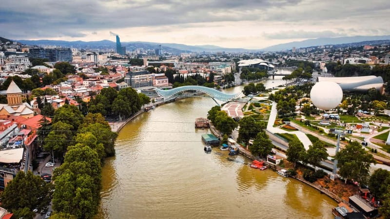 Tbilisi: Chronicle of Georgia, Old-town, Lake & 2 Cable Cars - Gabriadze Theater, Clock Tower, and Bridge of Peace