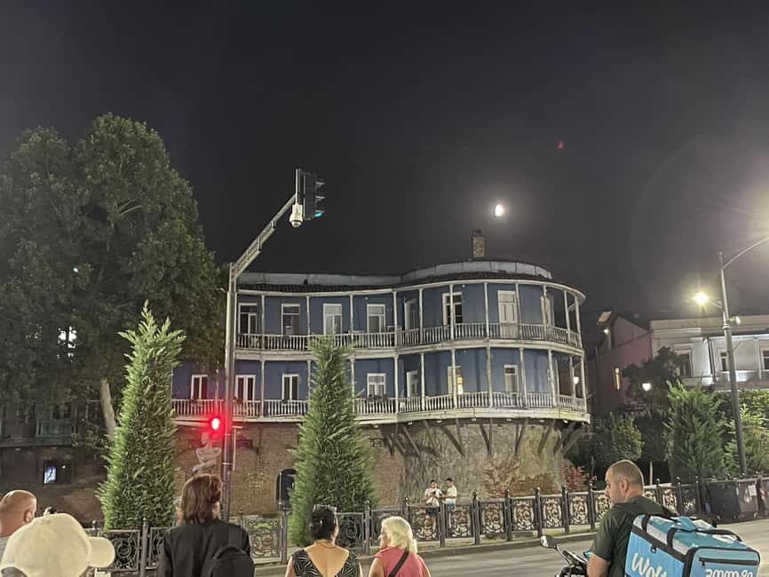 tbilisi evening walk. - Old Town streets and the Clock Tower
