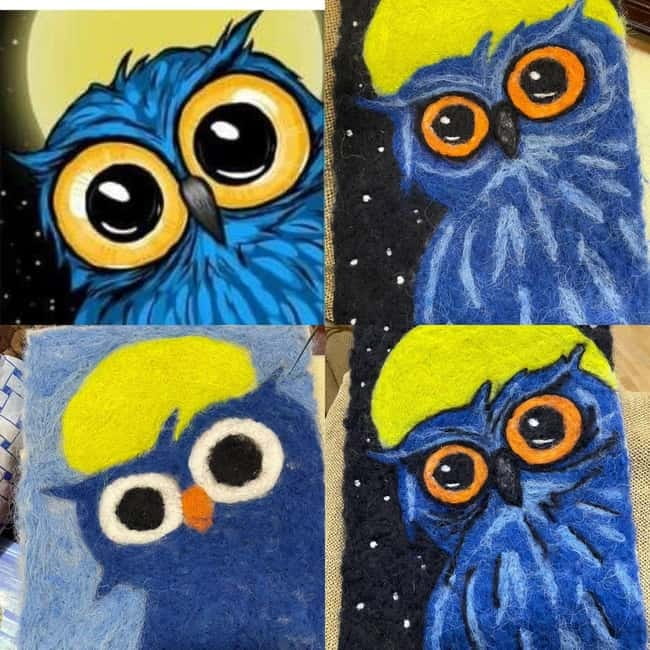 Tbilisi: Felting Art & Wool Craft at Local Workshop - The finished artwork and the tea break