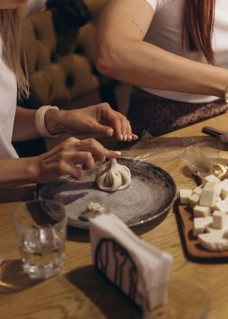 Tbilisi: Georgian Cooking Class with Khinkali and Khachapuri - Starting with cheese, salad, and Georgian wine