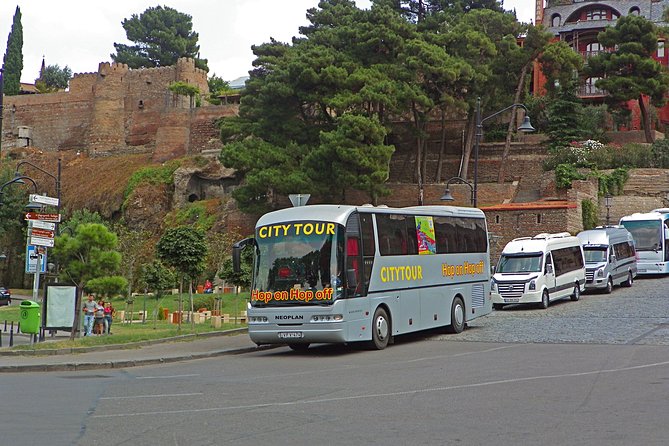 Tbilisi - Mtskheta - Jvari. Full City Tour on Hop On Hop Off Bus - Finding the Bus at 10:50 am