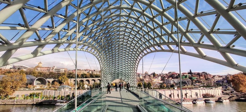 Tbilisi: Old Town Highlights w/ 5 Tastings & Cable Car Ride - The Bridge of Peace and Rike Park