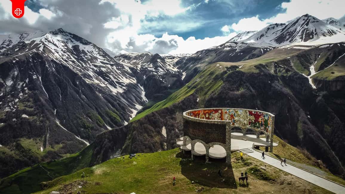 Touch the Sky: Kazbegi & Gudauri from Tbilisi⛰️ - Ananuri Fortress above the Aragvi River