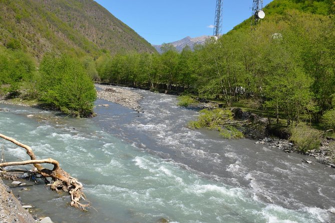 Tour to Kazbegi: Georgian Military Road – Ananuri – Gudaury – Kazbegi - Zhinvali Reservoir gives the morning its first big view