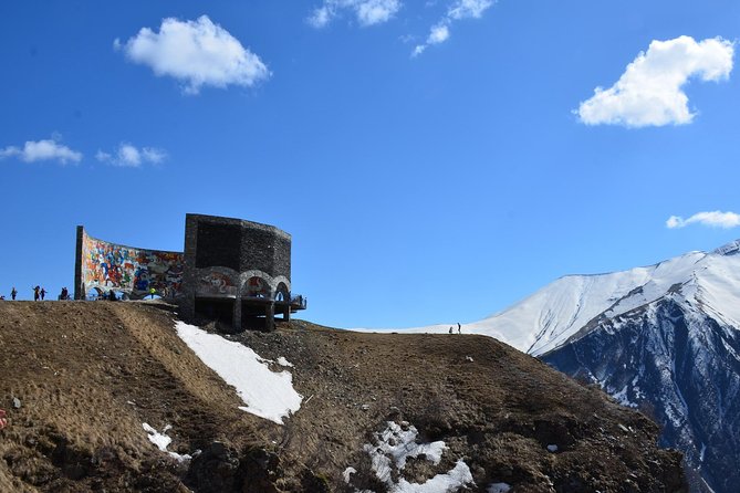 Tour to Kazbegi: Georgian Military Road – Ananuri – Gudaury – Kazbegi - Gudauri and the Friendship Monument reach the high country
